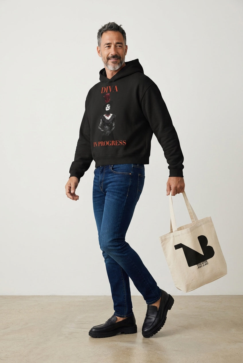 Noir Aesthetic Canvas Tote Bag — THEATRE NOIR BLANC | Theatre-Inspired Fashion
