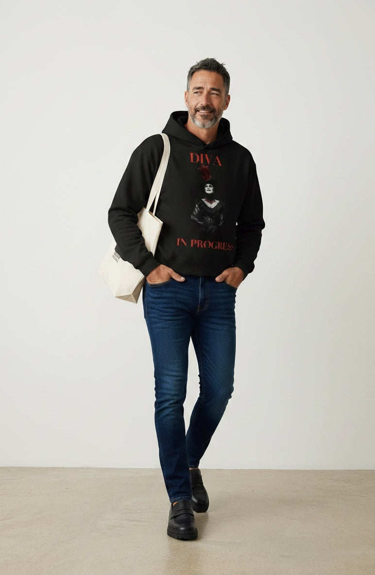 Noir Aesthetic Canvas Tote Bag — THEATRE NOIR BLANC | Theatre-Inspired Fashion