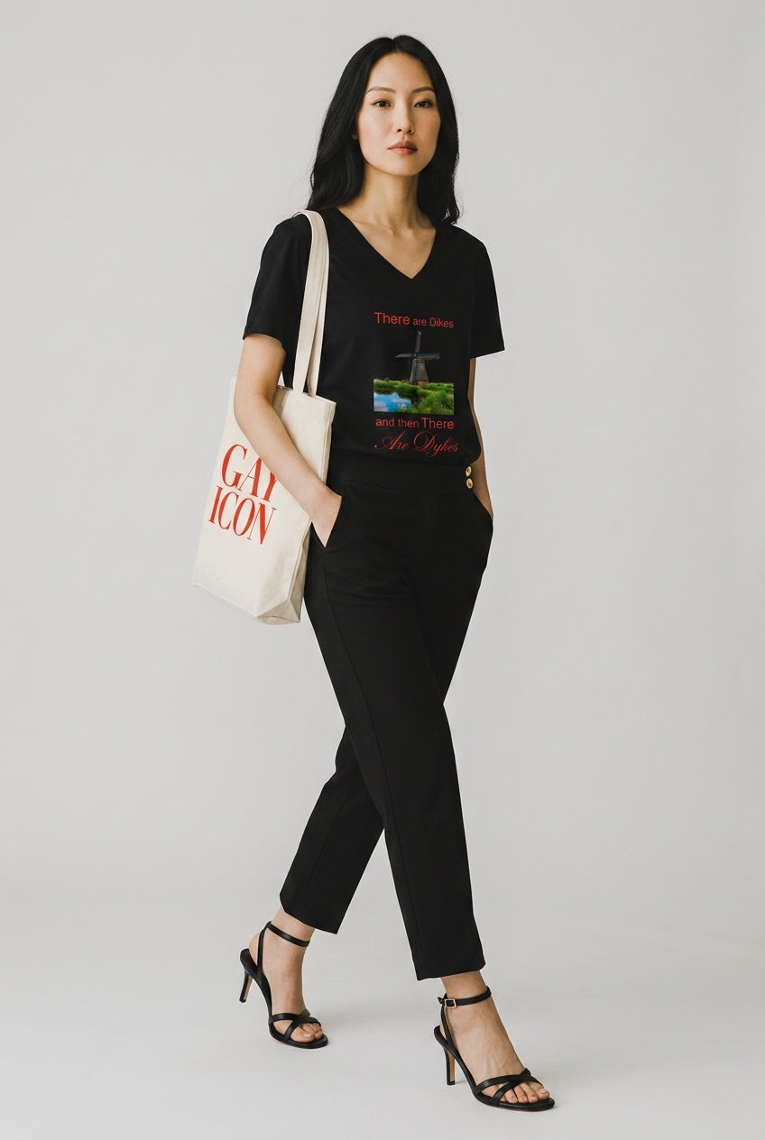 Bold LGBTQ+ Canvas Tote Bag — GAY ICON | Statement Fashion