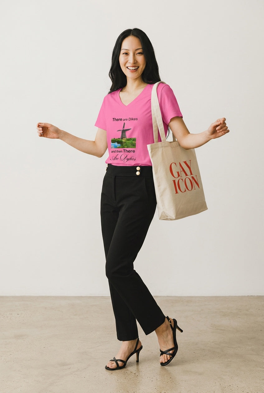 Bold LGBTQ+ Canvas Tote Bag — GAY ICON | Statement Fashion