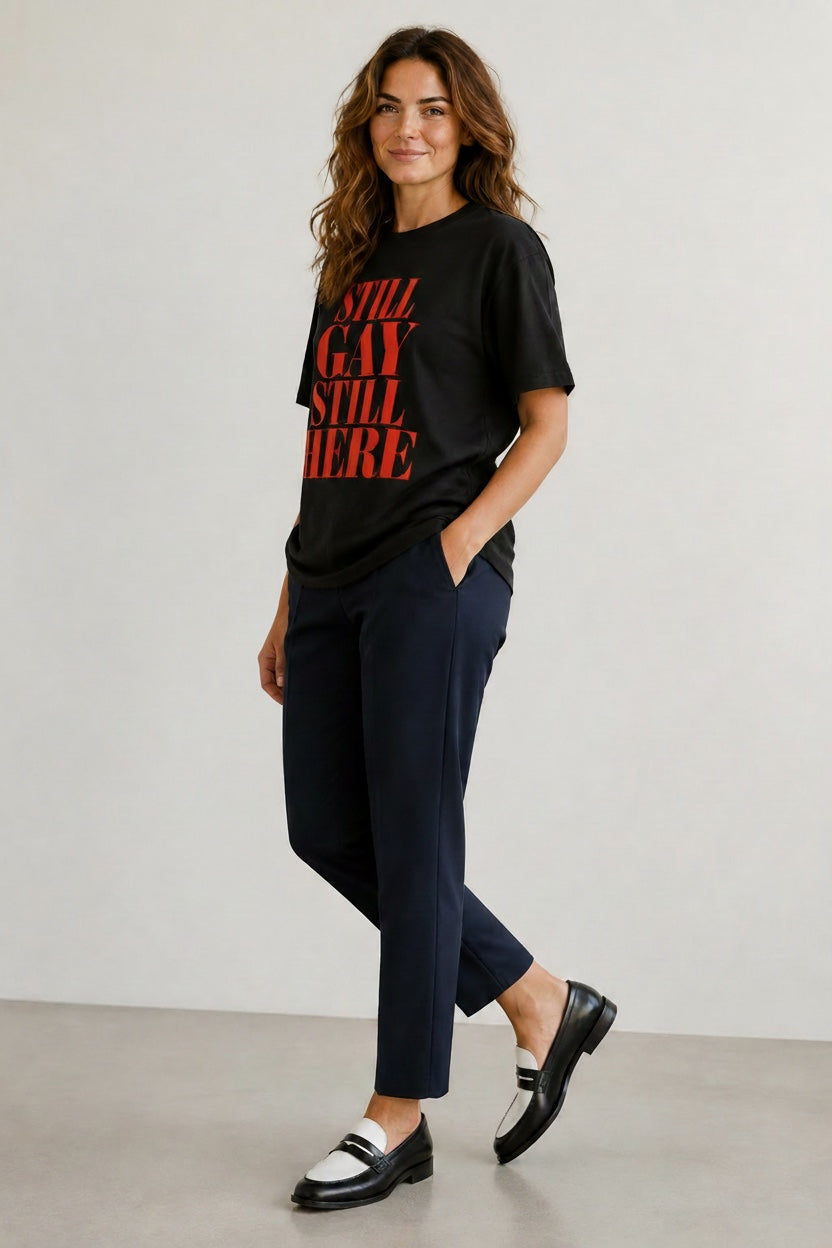 Crewneck Unisex Tee Shirt | STILL GAY STILL HERE | CONVERSATION COLLECTION