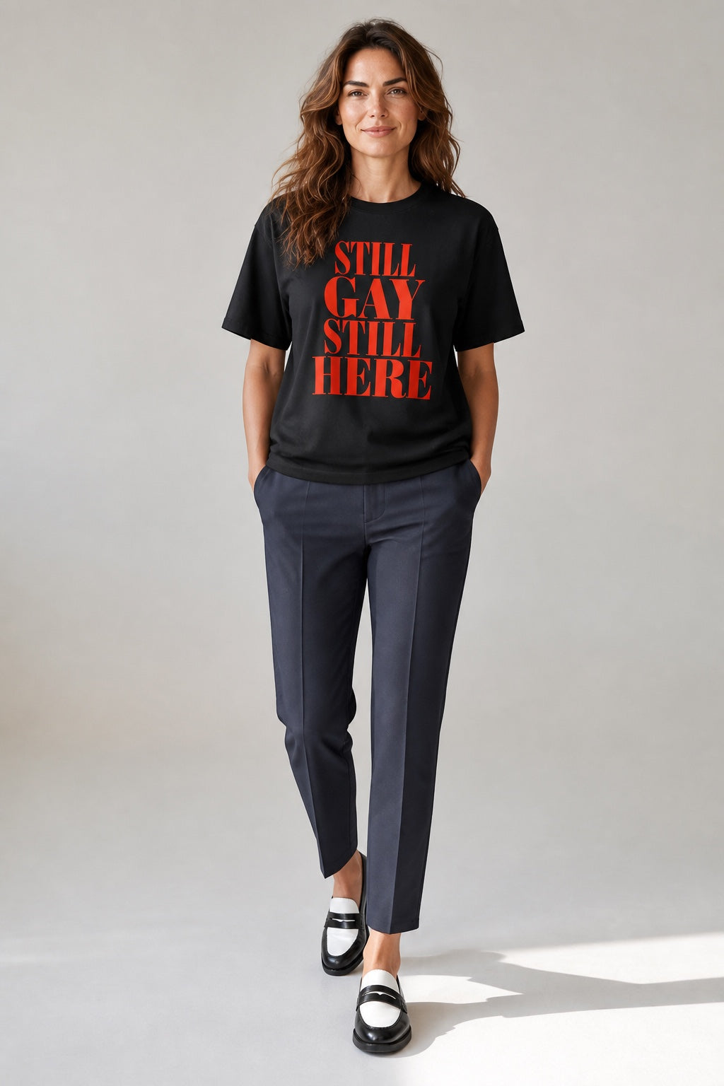 Crewneck Unisex Tee Shirt | STILL GAY STILL HERE | CONVERSATION COLLECTION