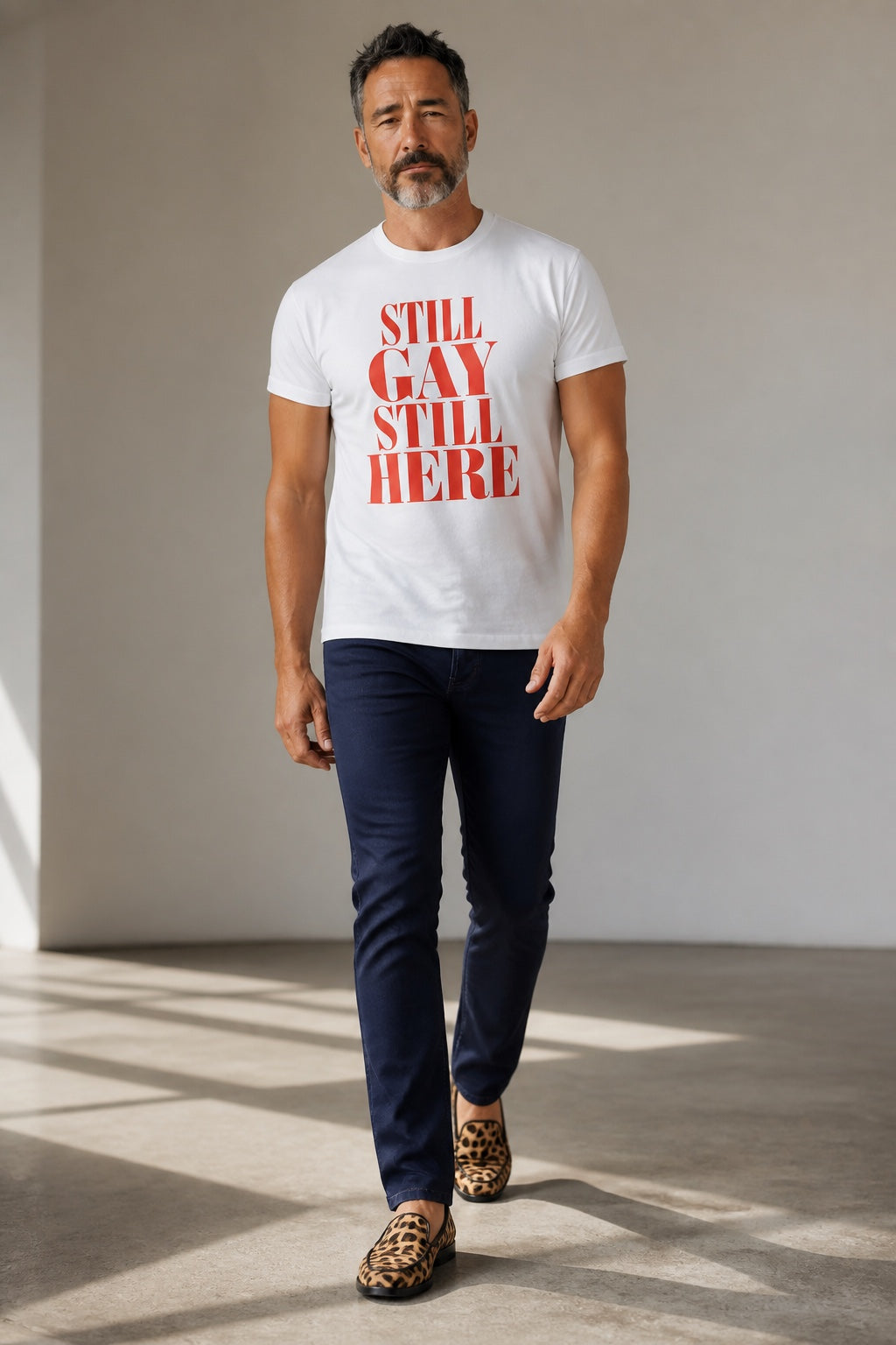 Crewneck Unisex Tee Shirt | STILL GAY STILL HERE | CONVERSATION COLLECTION