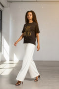 Crewneck Relaxed Fit Tee Shirt | SHE WRITES THE RULES | CONVERSATION COLLECTION