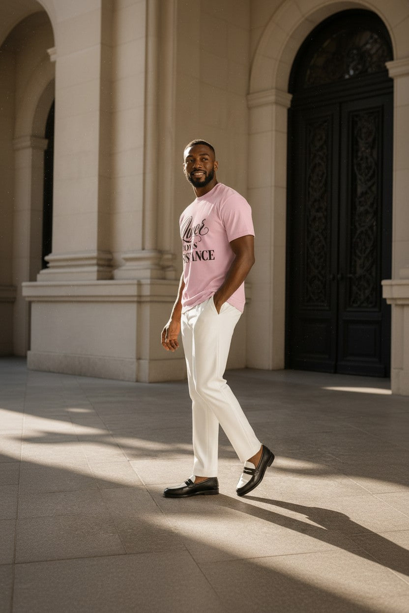 Crewneck Relaxed Fit Tee Shirt | QUEER JOY IS RESISTANCE | CONVERSATION COLLECTION