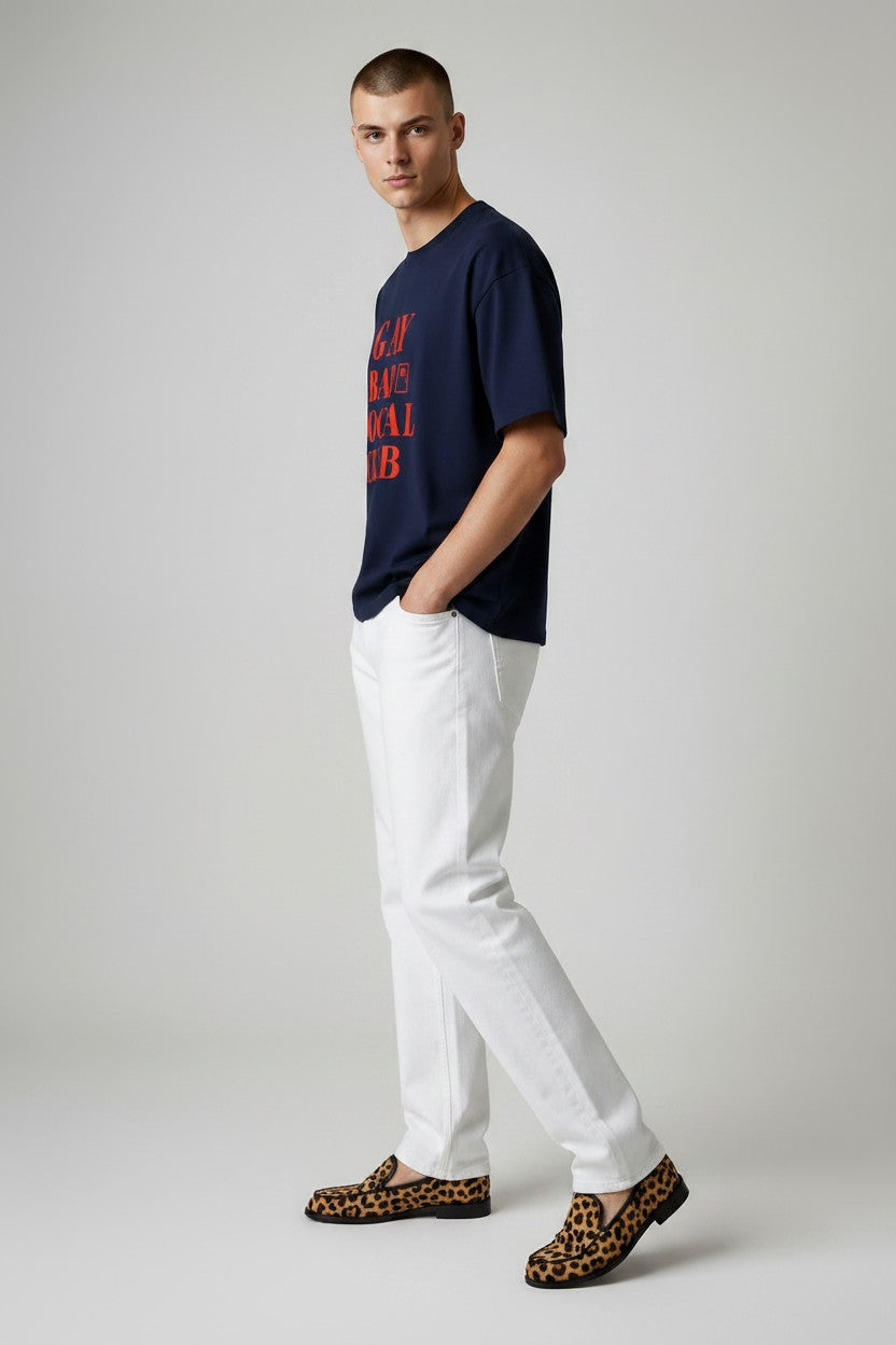 Crewneck Relaxed Fit Tee — GAY BAR SOCIAL CLUB | Conversation Collection