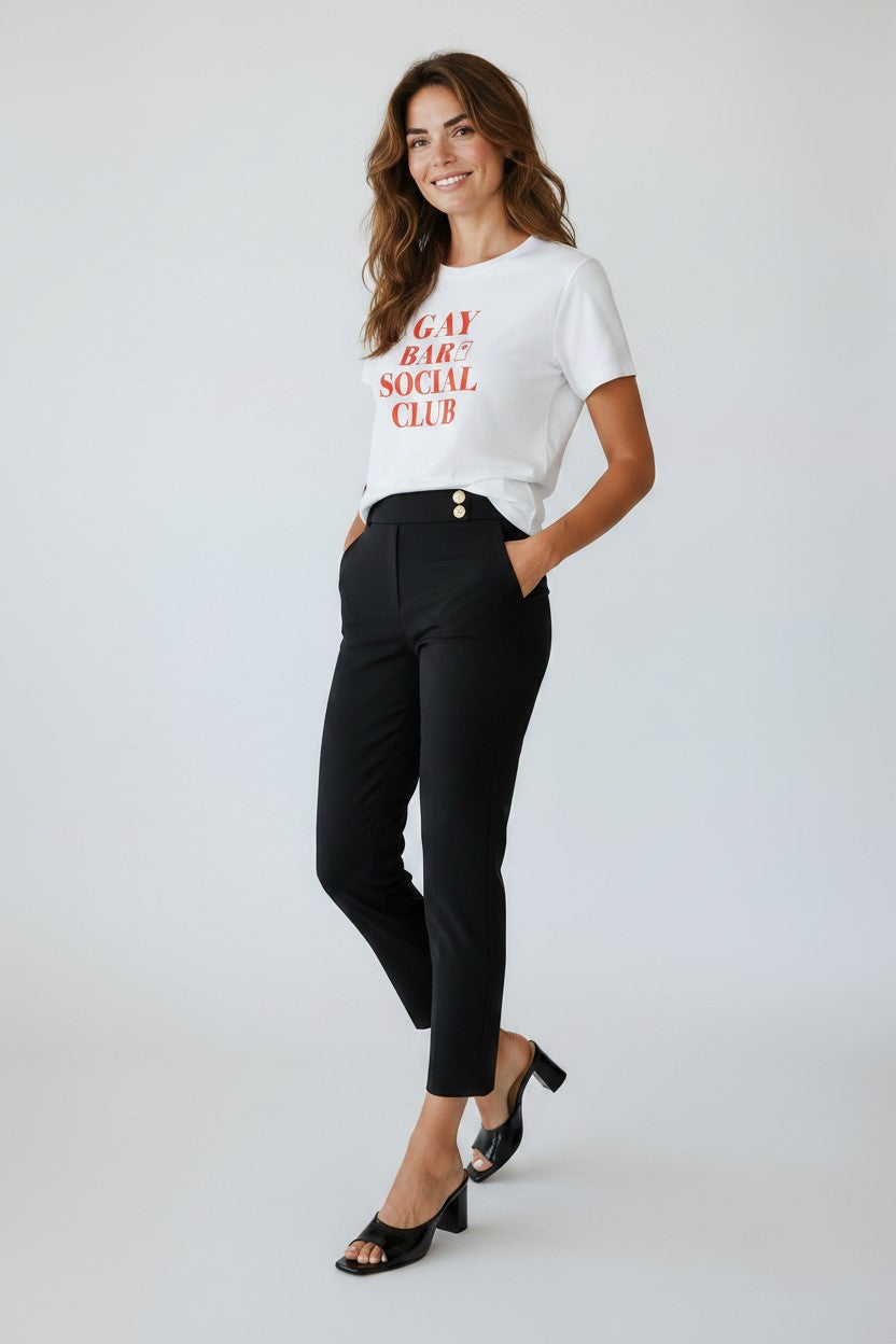 Crewneck Relaxed Fit Tee — GAY BAR SOCIAL CLUB | Conversation Collection