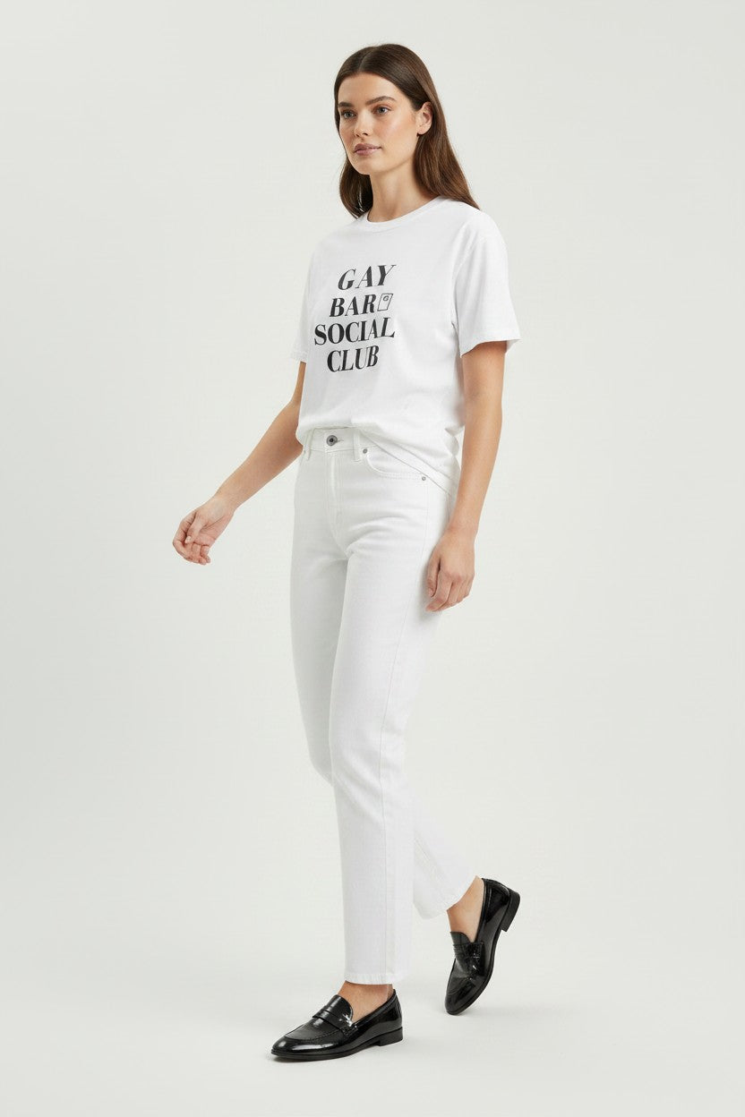 Crewneck Relaxed Fit Tee Shirt |GAY BAR SOCIAL CLUB | CONVERSATION COLLECTION