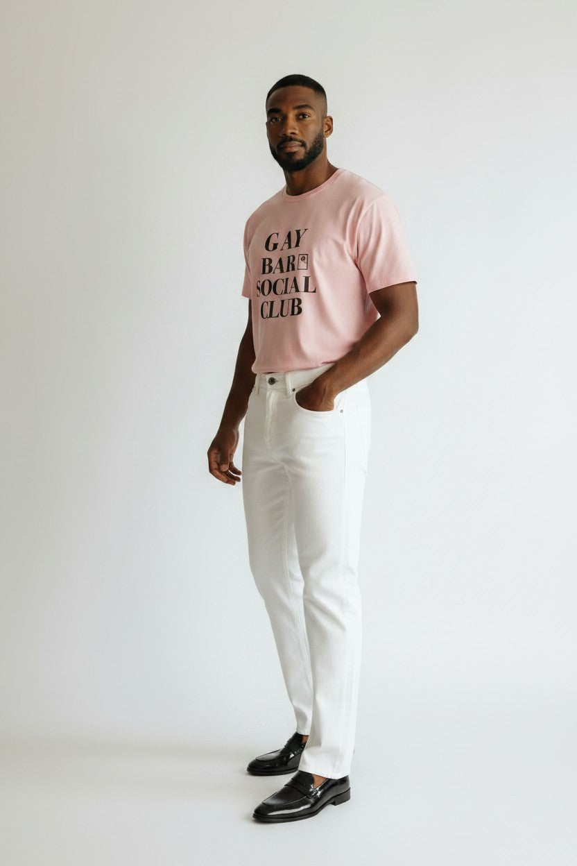 Crewneck Relaxed Fit Tee Shirt |GAY BAR SOCIAL CLUB | CONVERSATION COLLECTION