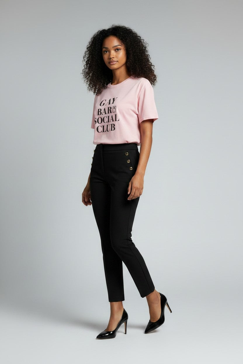 Crewneck Relaxed Fit Tee Shirt |GAY BAR SOCIAL CLUB | CONVERSATION COLLECTION