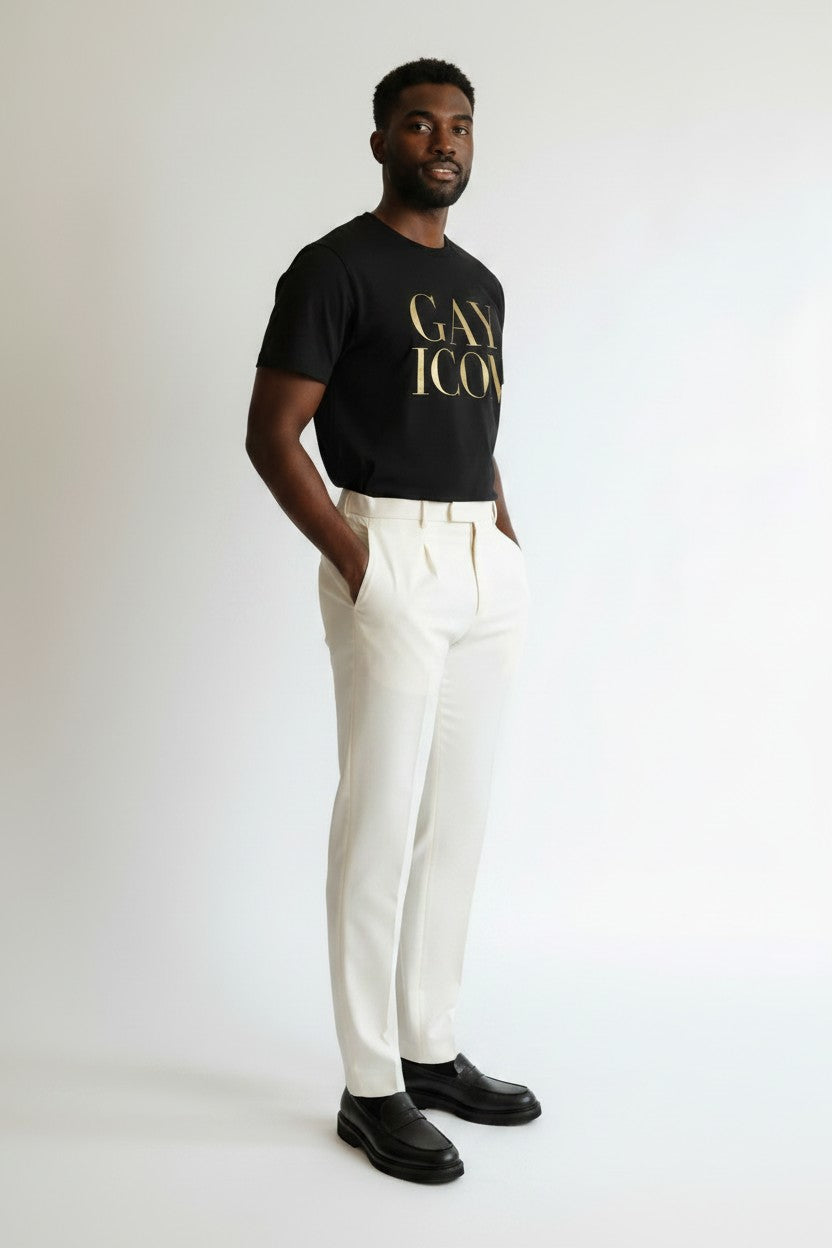 Crewneck Relaxed Fit Tee Shirt | GAY ICON | GAY ICON COLLECTION