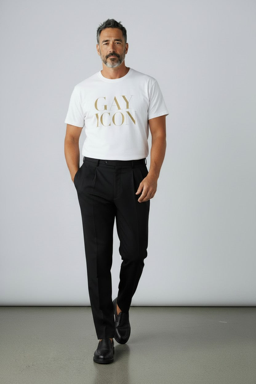 Crewneck Relaxed Fit Tee Shirt | GAY ICON | GAY ICON COLLECTION