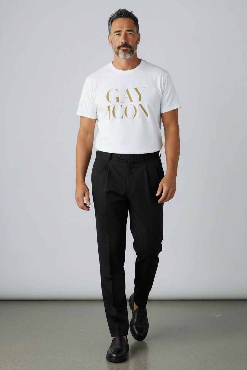 Crewneck Relaxed Fit Tee Shirt | GAY ICON | GAY ICON COLLECTION