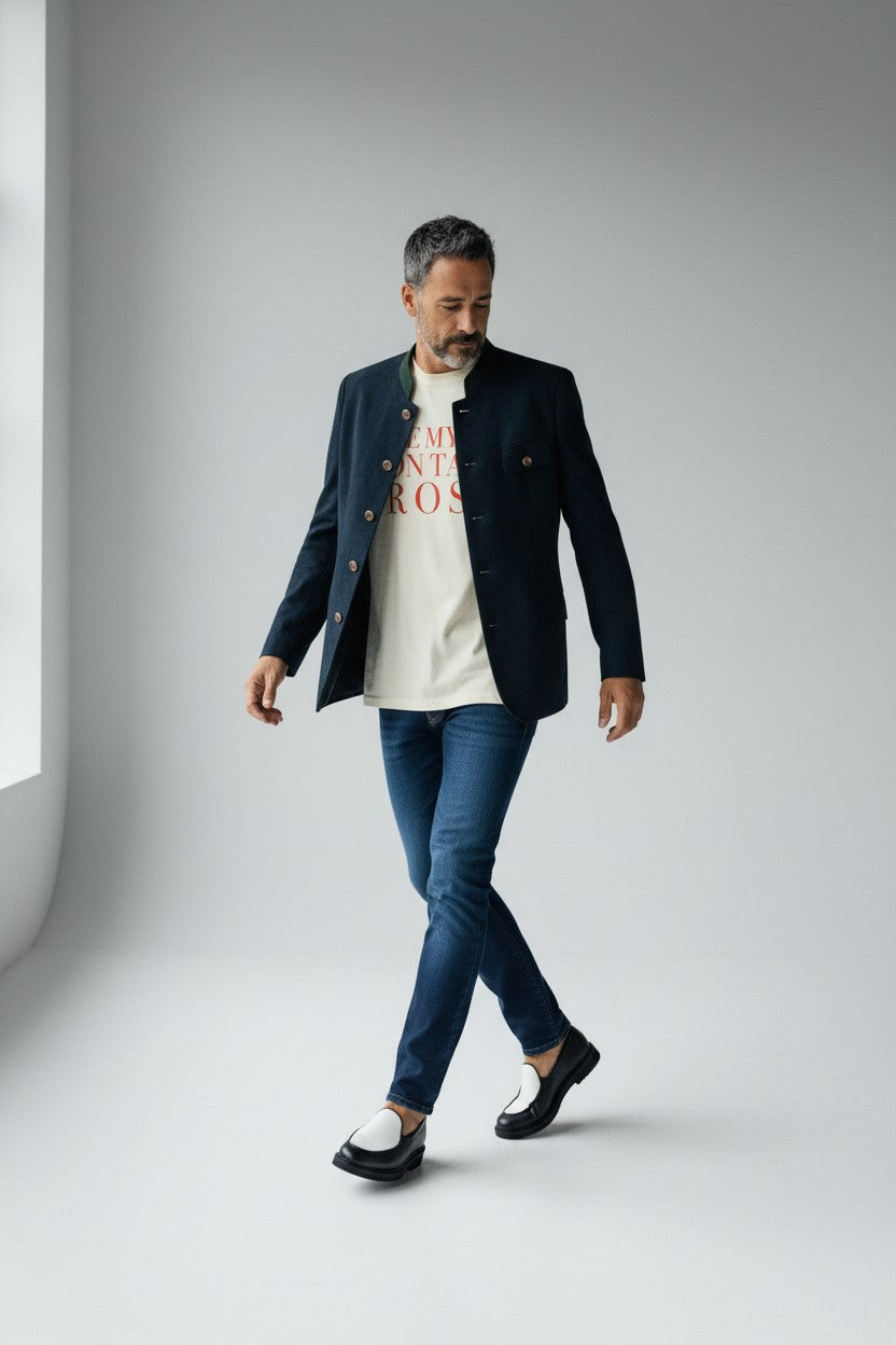 Crewneck Relaxed Fit Tee Shirt |I LIKE MY MEN ON TAP PROST!| CONVERSATION COLLECTION