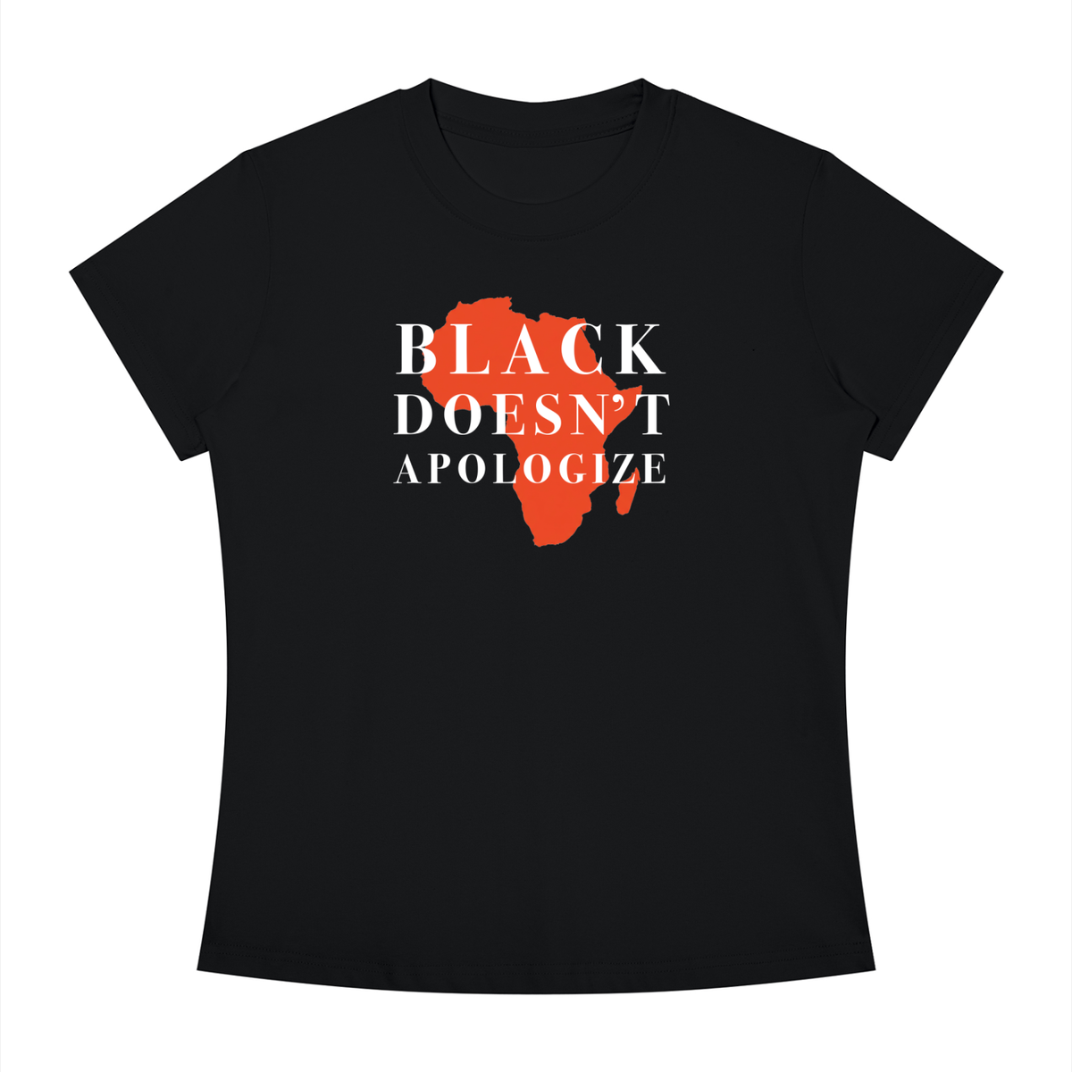 Women's Slim Fit Crewneck Tee | BLACK DOESN'T APOLOGIZE
