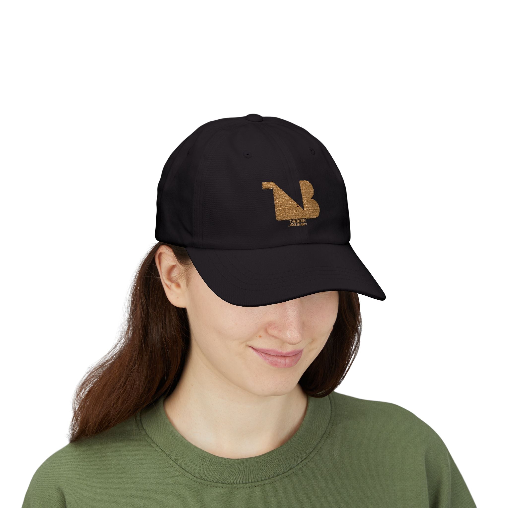 Theatre Noir Blanc Embroidered Baseball Cap — Gold Logo | Limited Edition