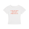 Women's Cropped Crewneck Tee | I LIKE MY MEN ON TAP PROST!