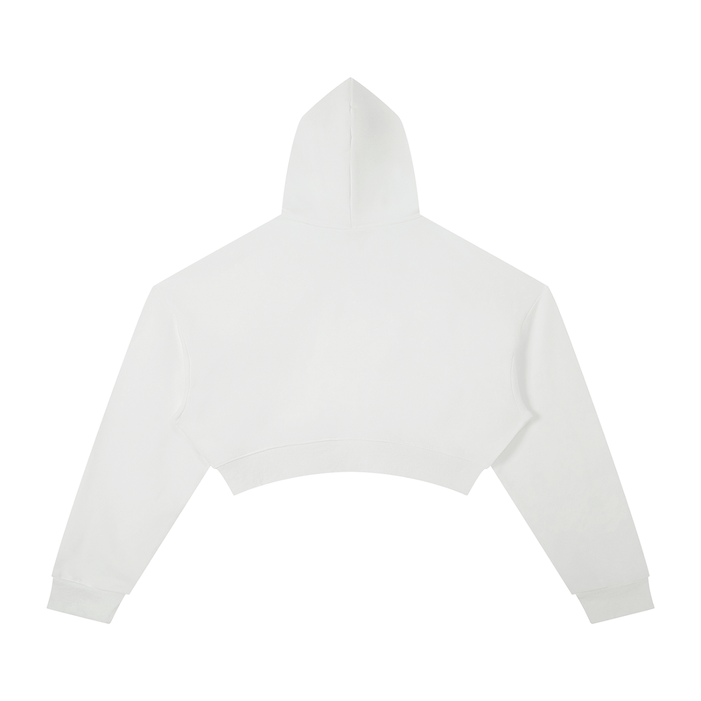 Women's Cropped Hoodie Red Logo
