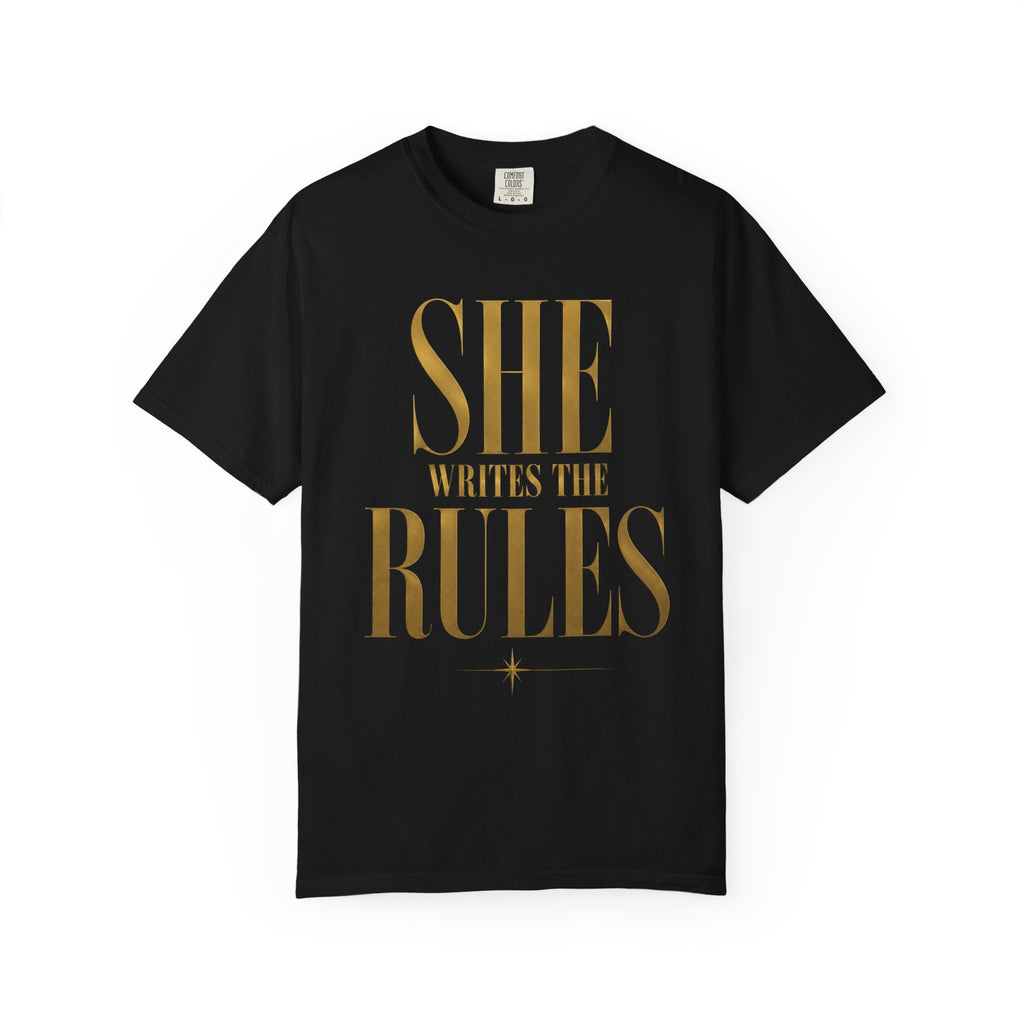 Crewneck Relaxed Fit Tee Shirt | SHE WRITES THE RULES | CONVERSATION COLLECTION