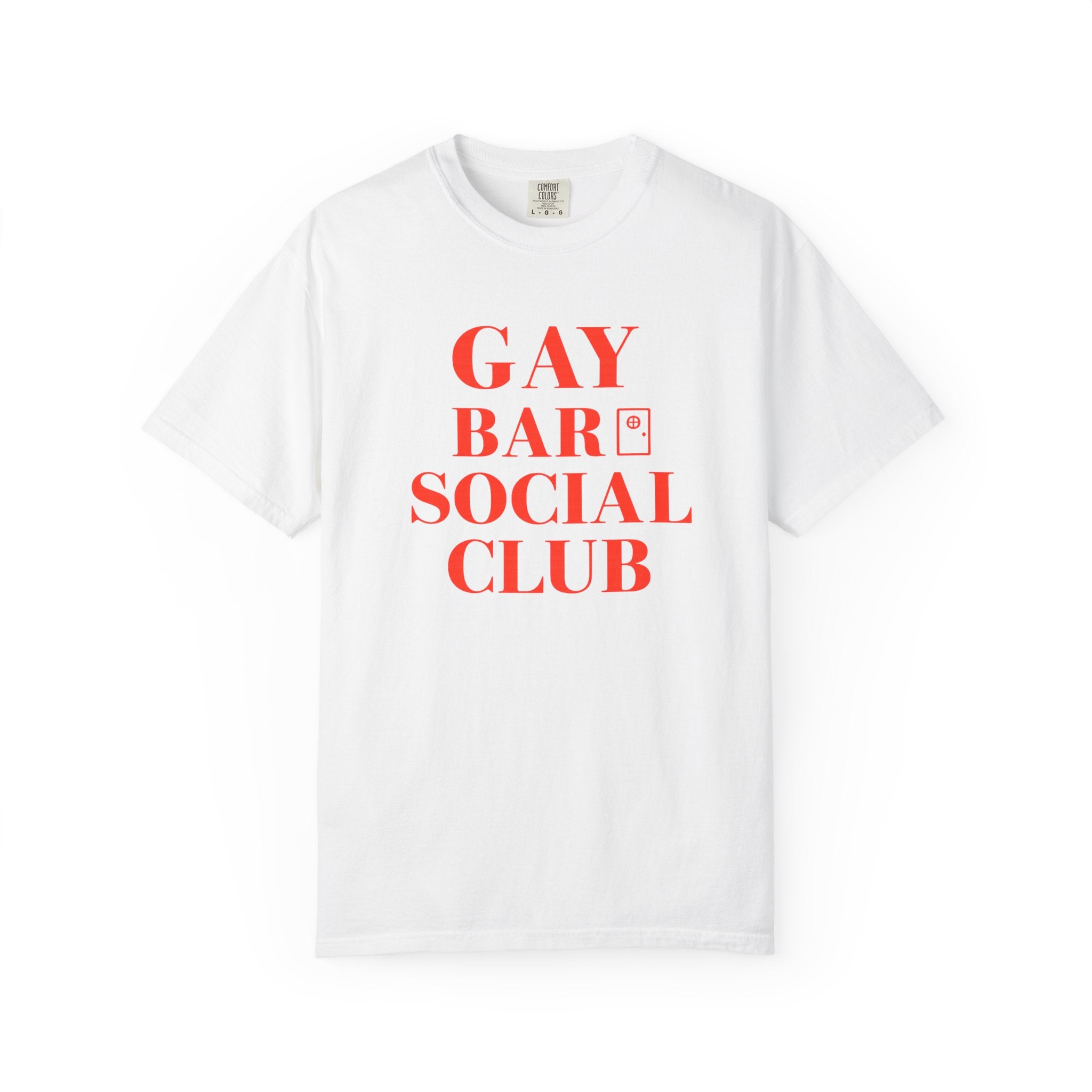 Crewneck Relaxed Fit Tee — GAY BAR SOCIAL CLUB | Conversation Collection