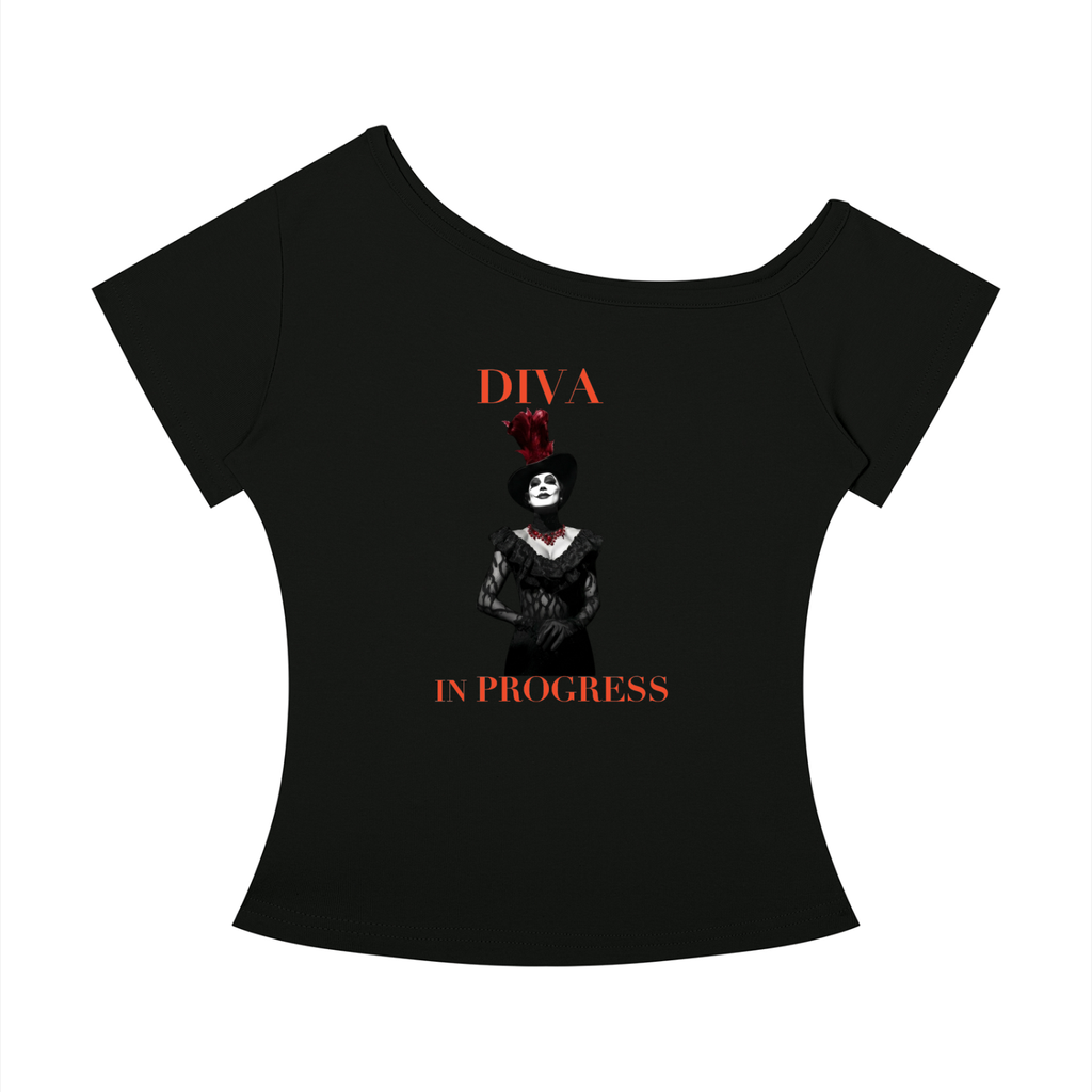 Women’s Off-the-Shoulder Tee | DIVA IN PROGRESS