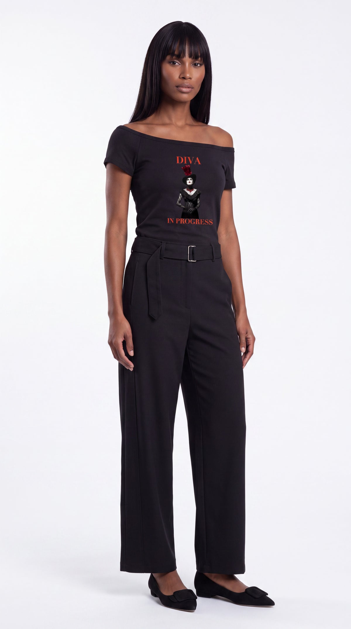 Women’s Off-the-Shoulder Tee | DIVA IN PROGRESS