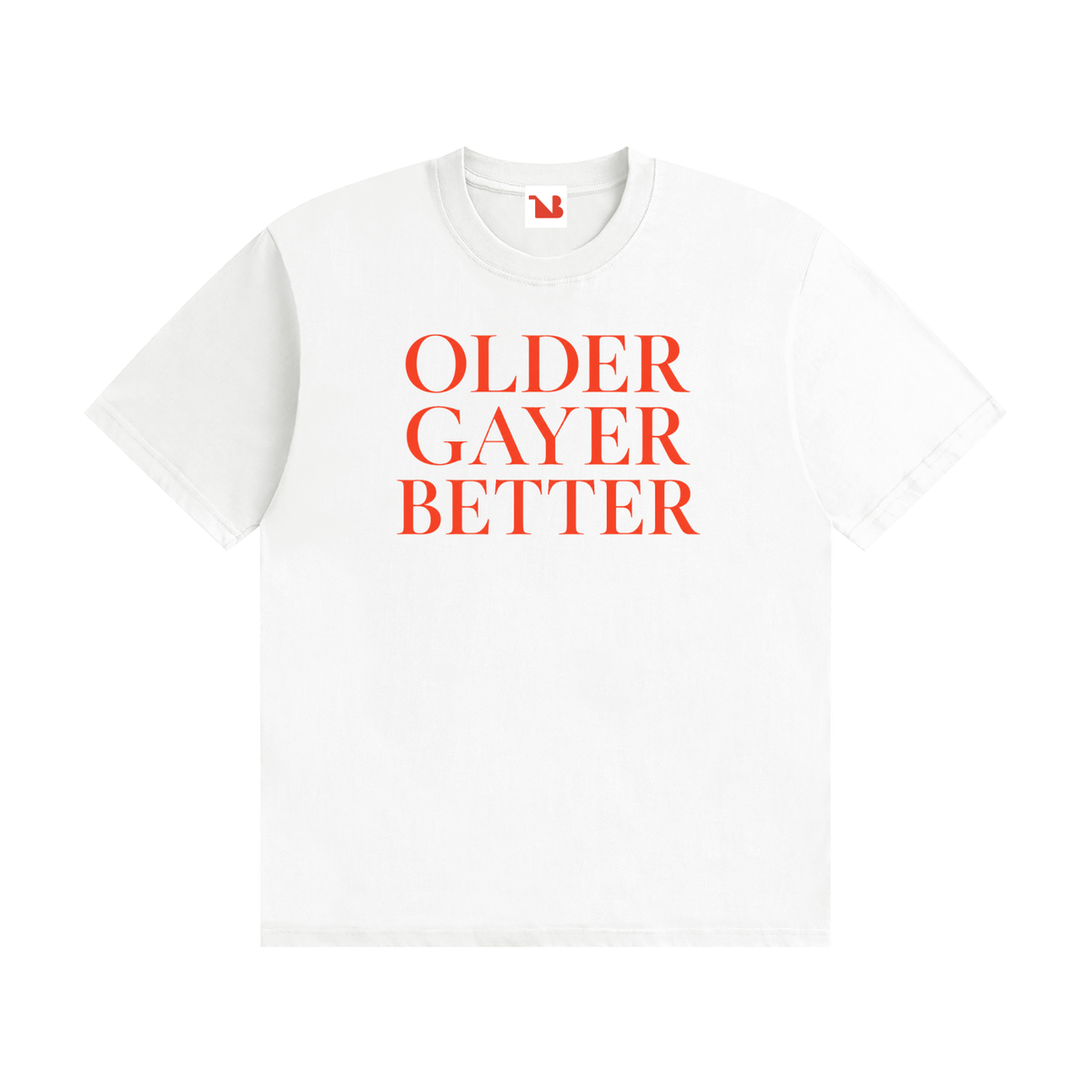 Unisex Seamless 100% Cotton Tee | OLDER GAYER BETTER