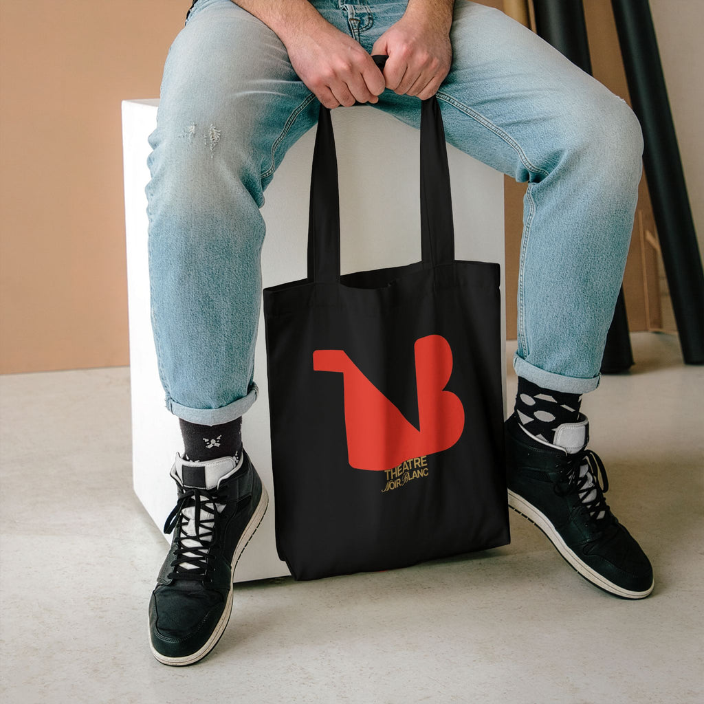 Noir Aesthetic Canvas Tote Bag — THEATRE NOIR BLANC | Theatre-Inspired Fashion