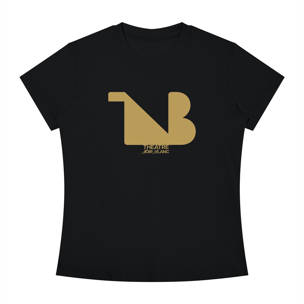 Women's Slim Fit Crewneck Tee Gold Logo