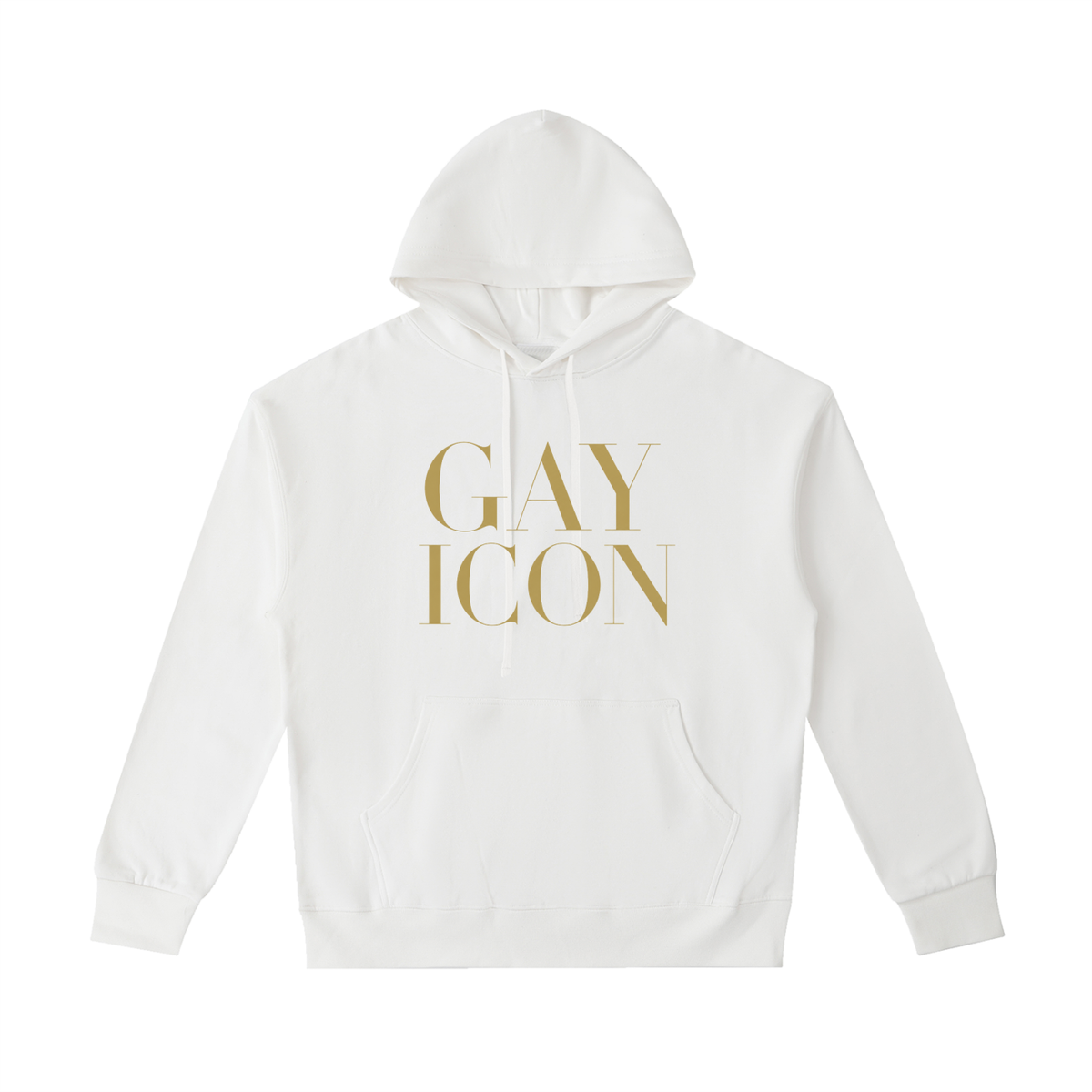 Unisex Heavyweight 100% Cotton Hoodie Gold Logo