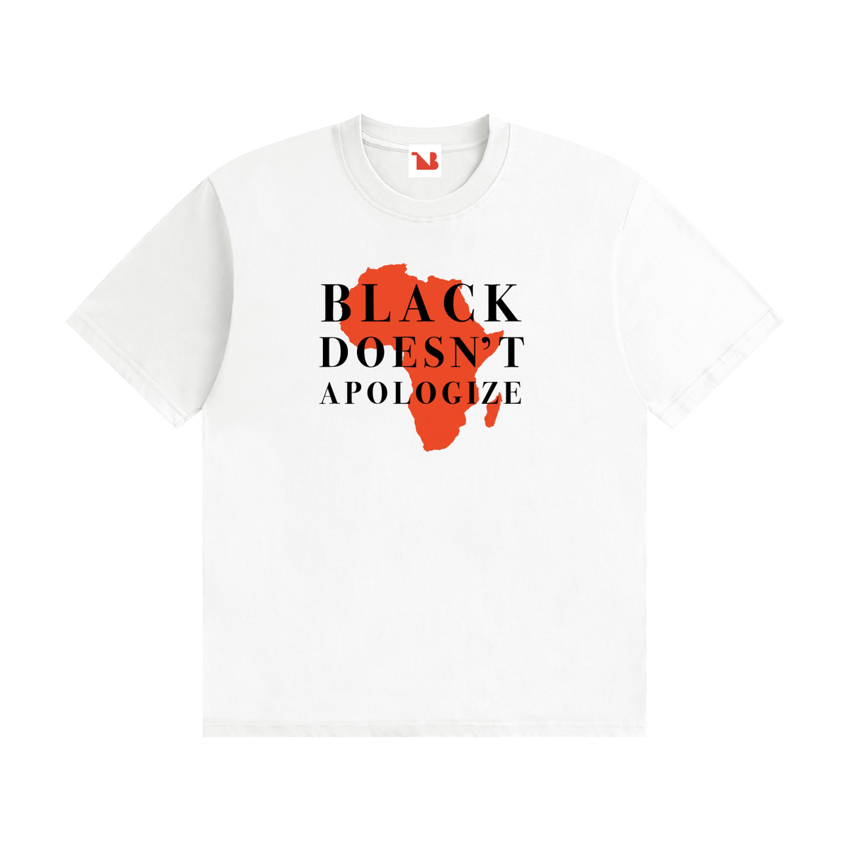 Unisex Seamless 100% Cotton Tee | BLACK DOESN'T APOLOGIZE