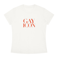 Women's Slim Fit Crewneck Tee Red Logo