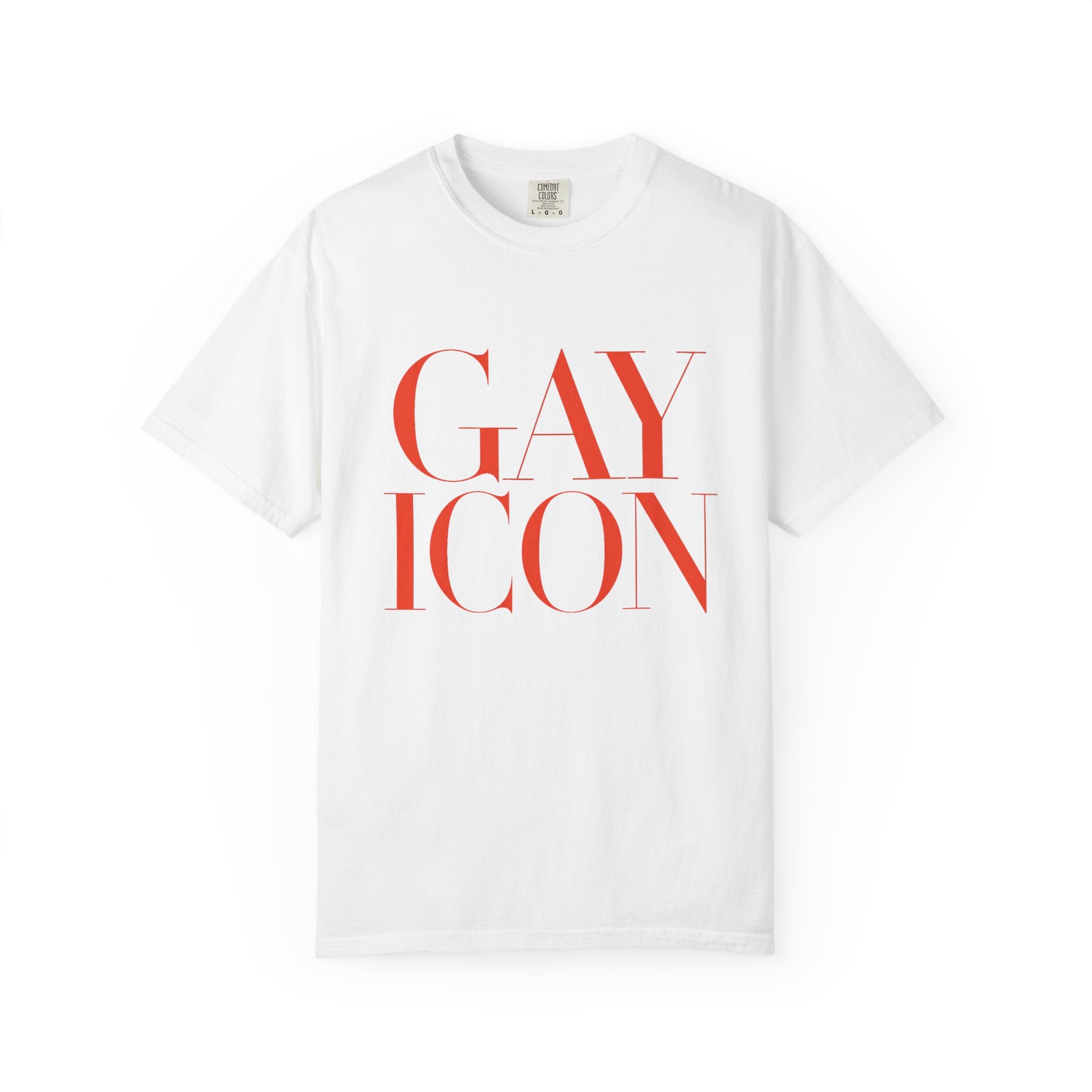 Crewneck Relaxed Fit Tee Shirt | GAY ICON | GAY ICON COLLECTION