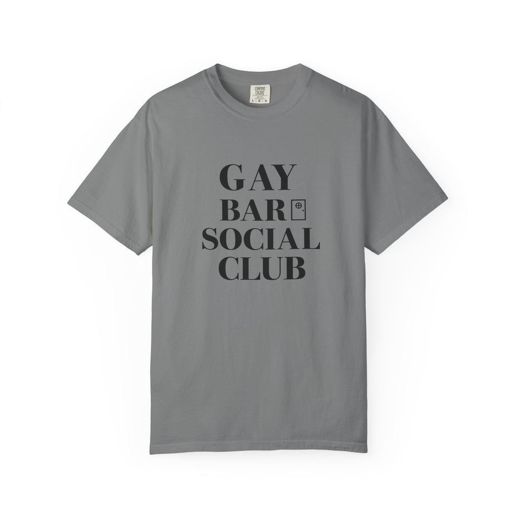 Crewneck Relaxed Fit Tee Shirt |GAY BAR SOCIAL CLUB | CONVERSATION COLLECTION