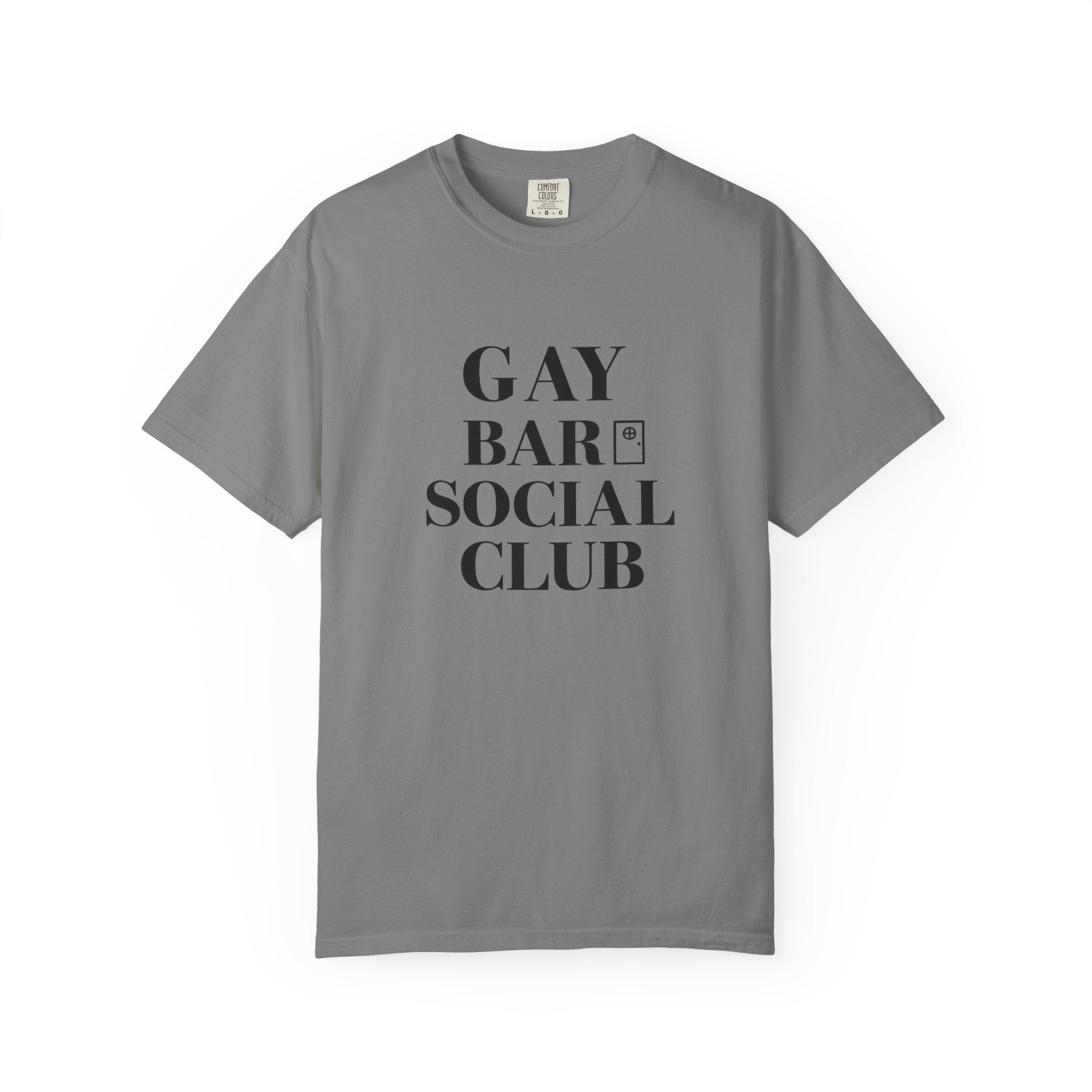 Crewneck Relaxed Fit Tee Shirt |GAY BAR SOCIAL CLUB | CONVERSATION COLLECTION