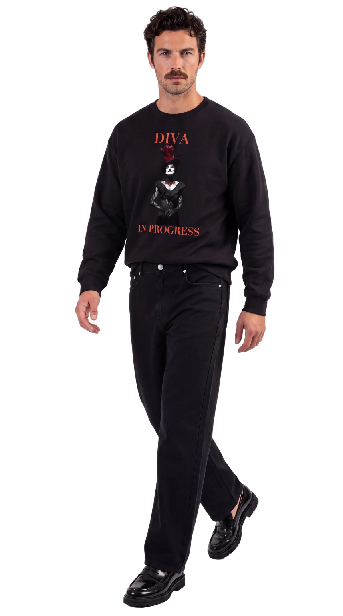 Unisex Drop Shoulder Sweatshirt | DIVA IN PROGRESS