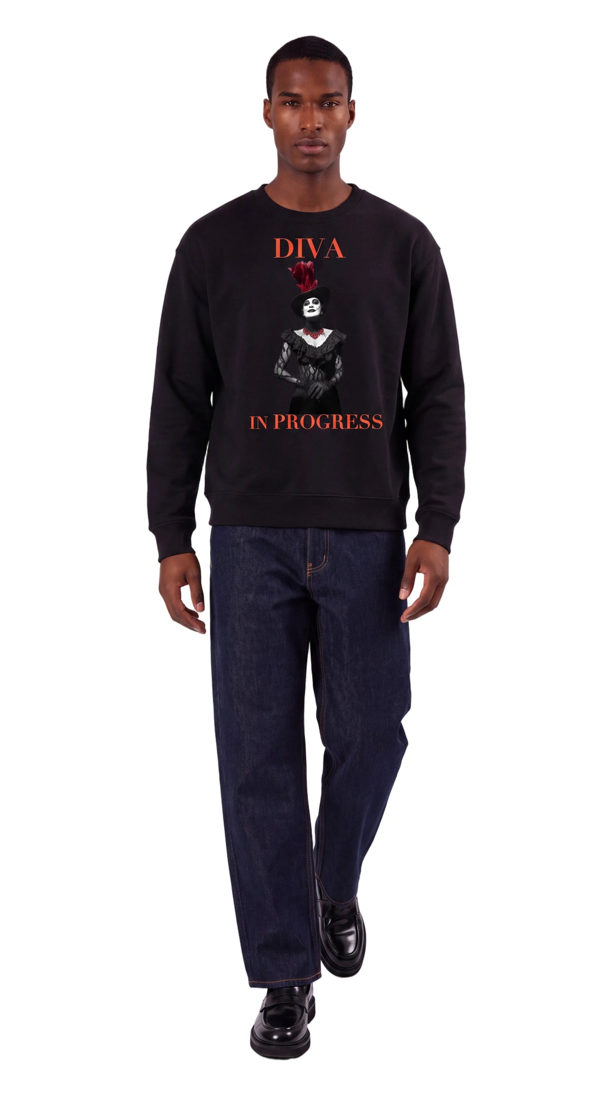 Unisex Drop Shoulder Sweatshirt | DIVA IN PROGRESS