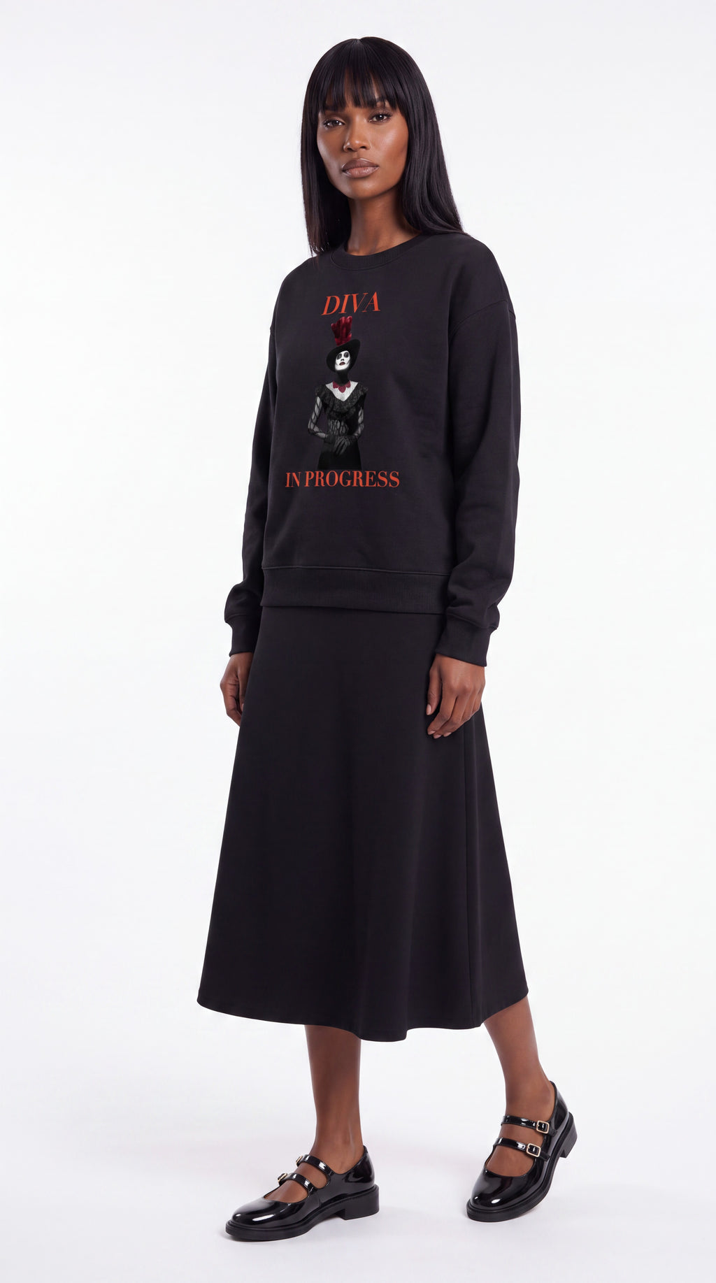 Unisex Drop Shoulder Sweatshirt | DIVA IN PROGRESS