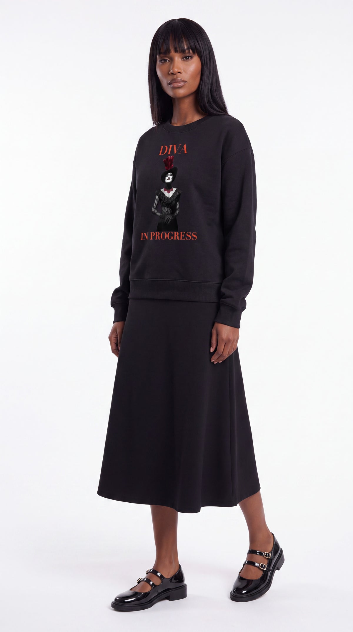Unisex Drop Shoulder Sweatshirt | DIVA IN PROGRESS