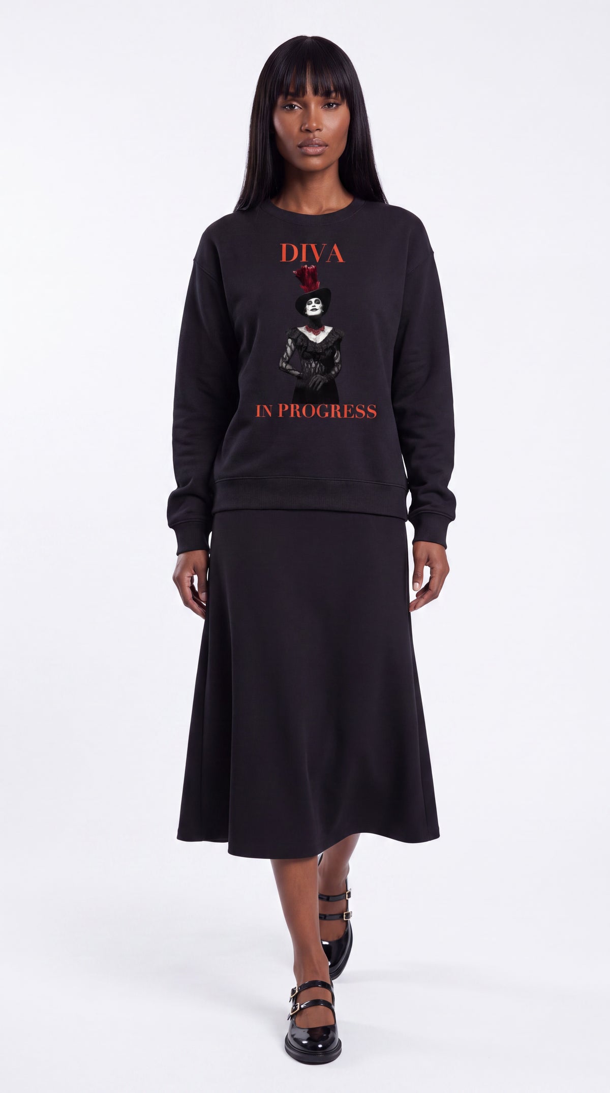 Unisex Drop Shoulder Sweatshirt | DIVA IN PROGRESS