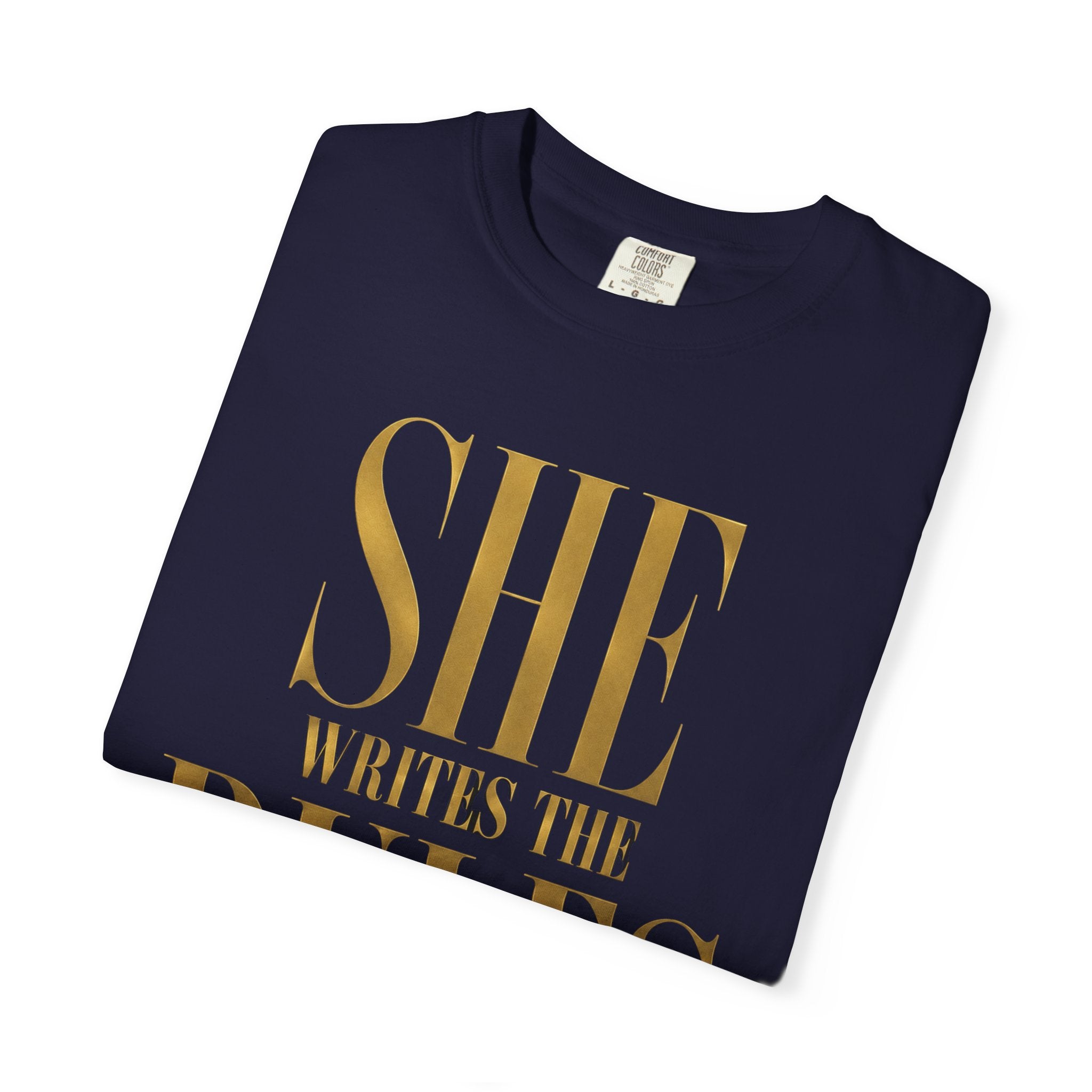 Crewneck Relaxed Fit Tee Shirt | SHE WRITES THE RULES | CONVERSATION COLLECTION