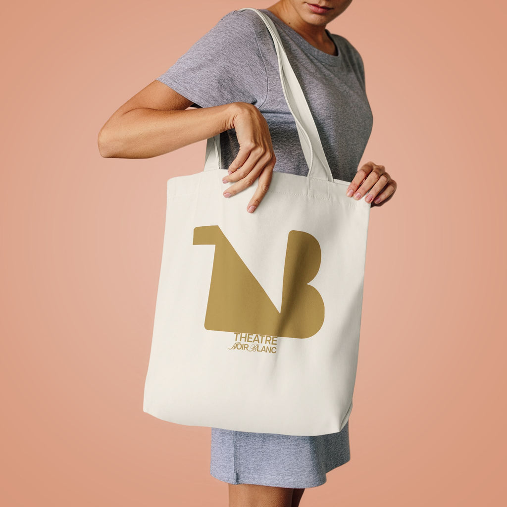 Noir Aesthetic Canvas Tote Bag — THEATRE NOIR BLANC | Theatre-Inspired Fashion