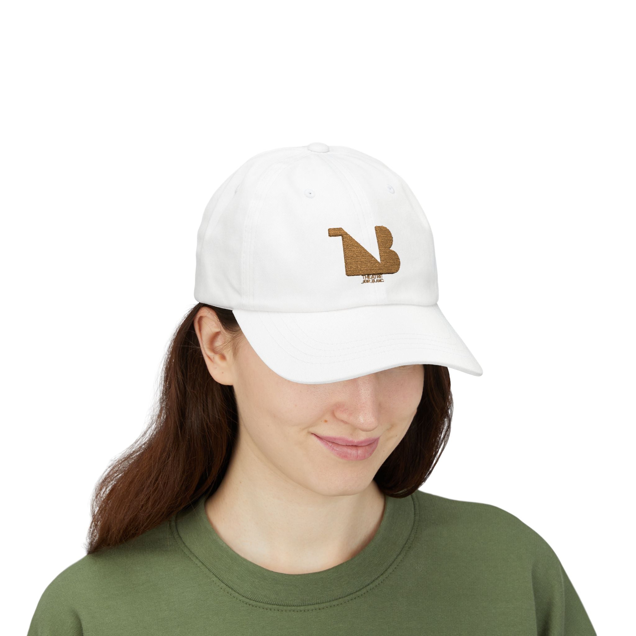 Theatre Noir Blanc Bestickte Baseballkappe – Gold-Logo | Limitierte Auflage