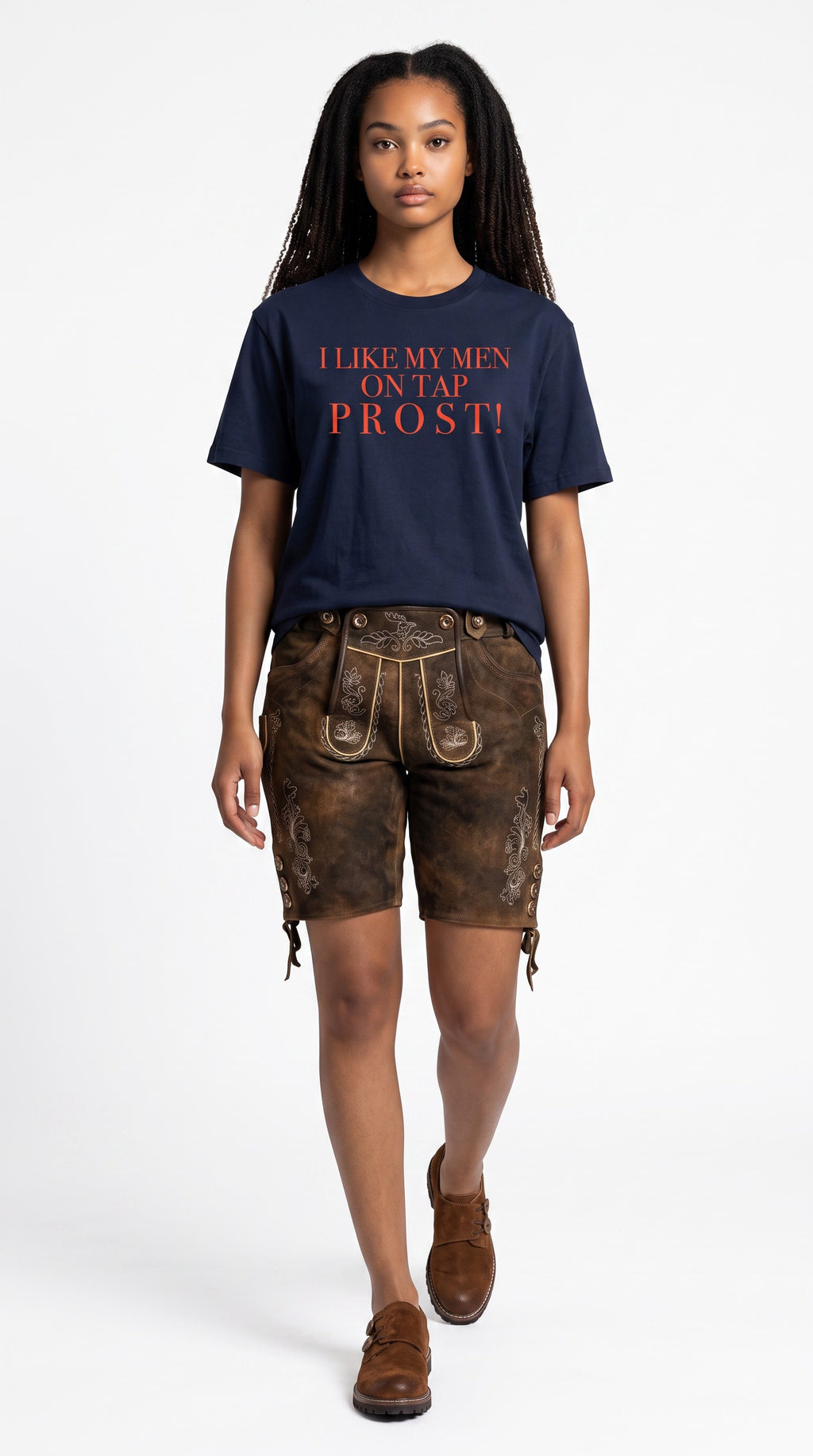 Unisex Seamless 100% Cotton Tee | I LIKE MY MEN ON TAP PROST!
