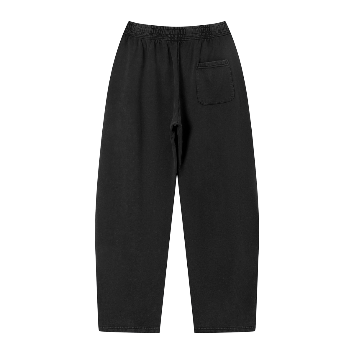 Unisex Vintage Wash Loose Sweatpants Black