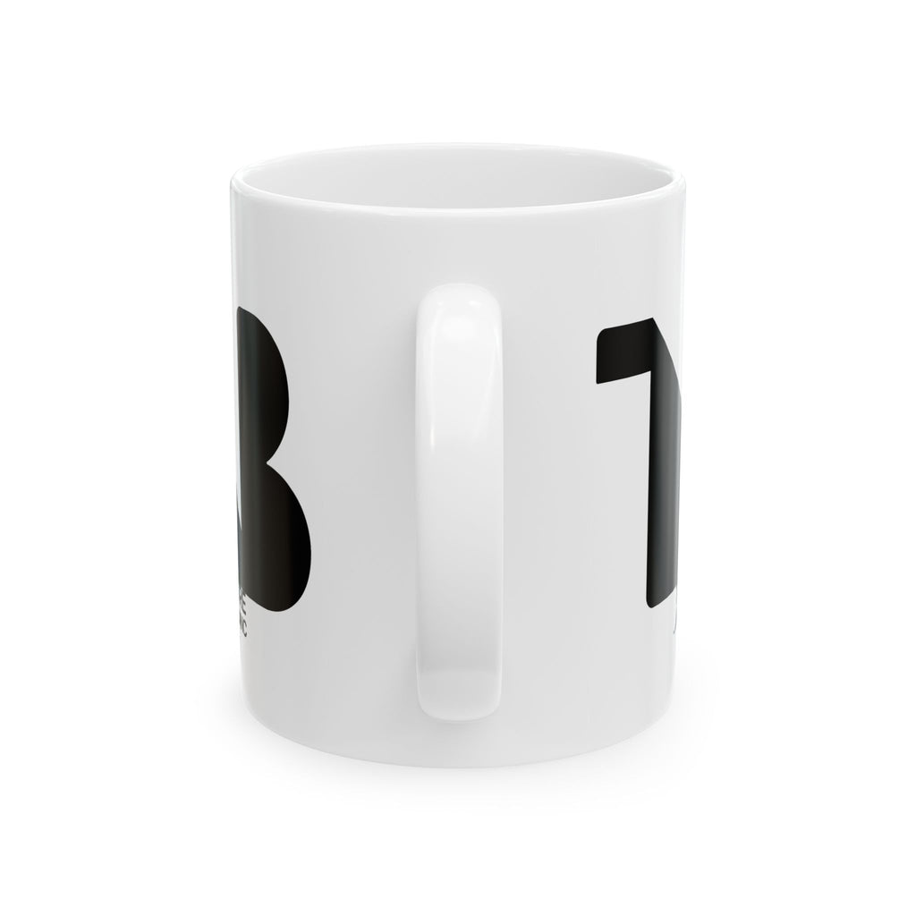 Theatre Noir Blanc Ceramic Mug - Black Logo
