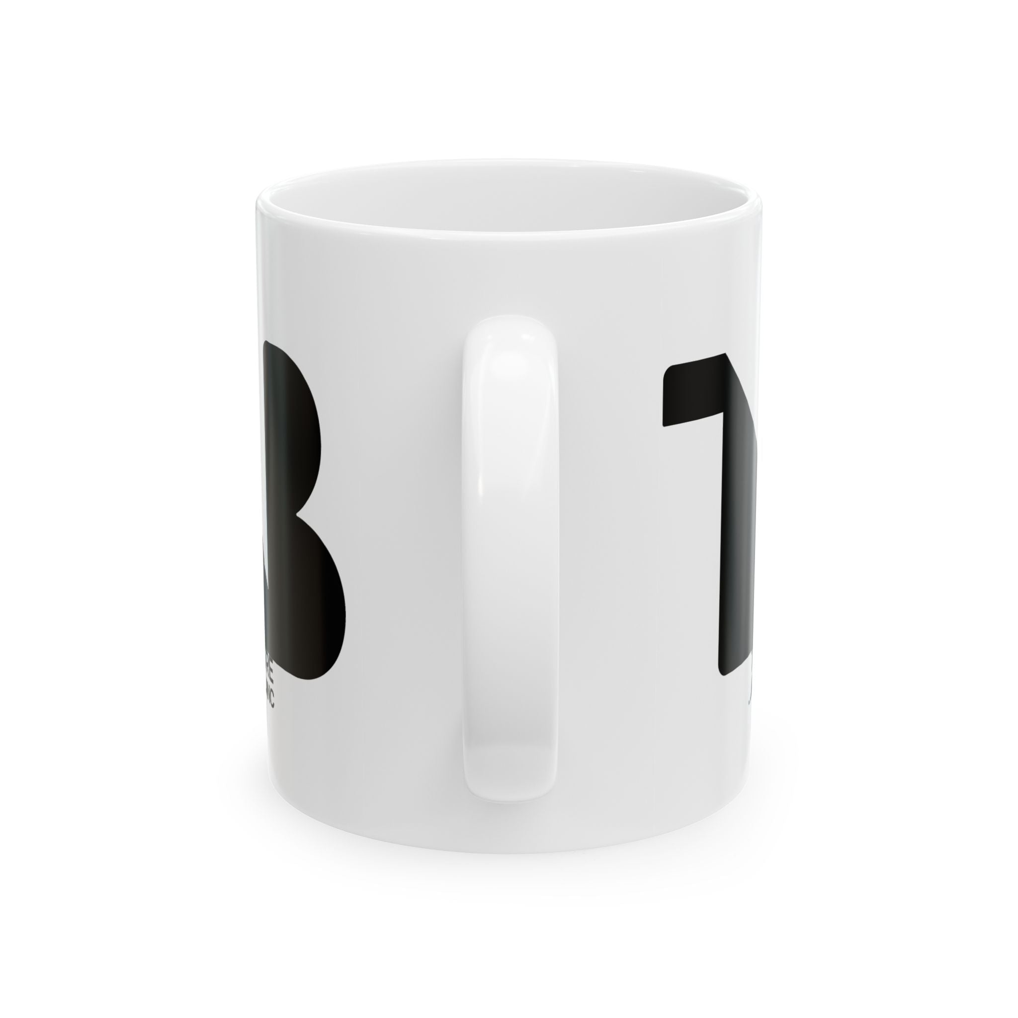 Theatre Noir Blanc Ceramic Mug - Black Logo