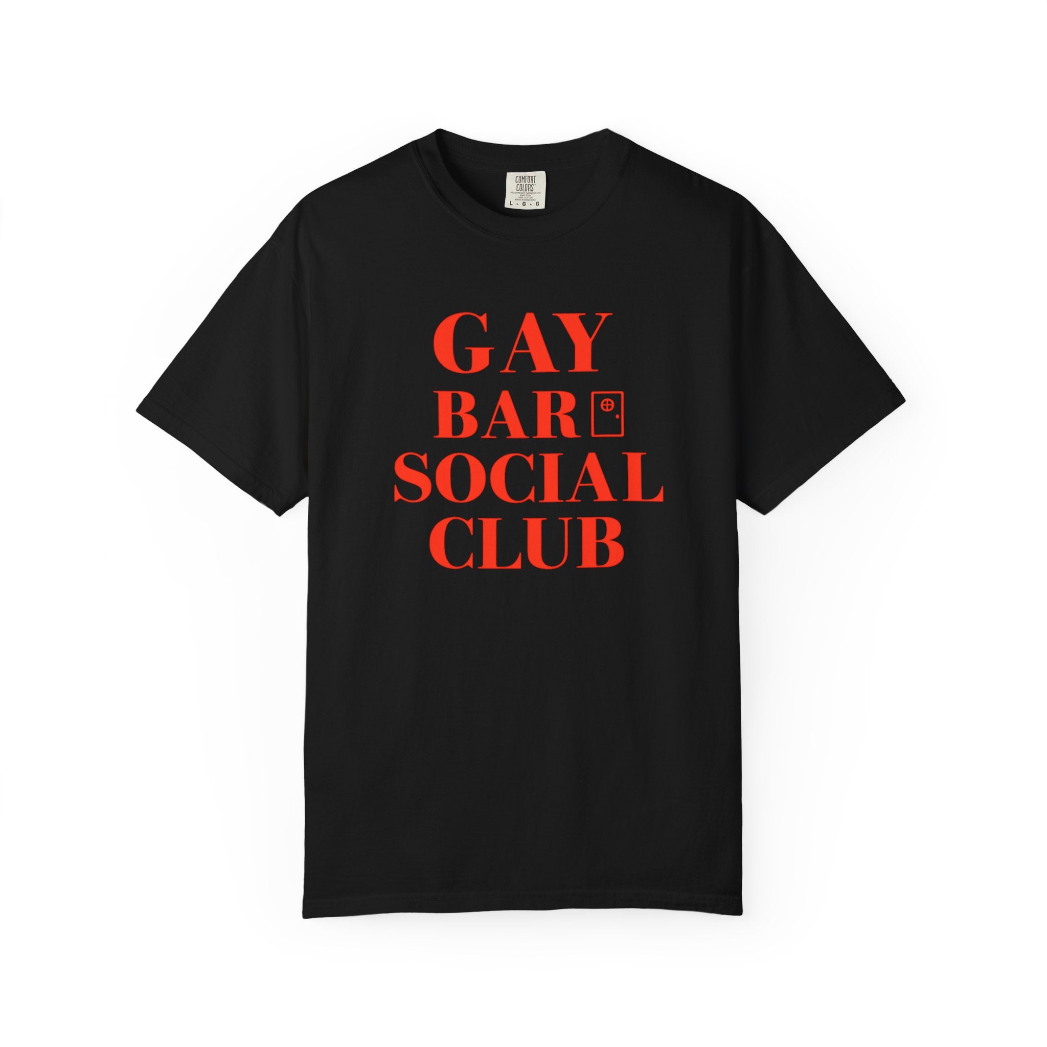 Crewneck Relaxed Fit Tee — GAY BAR SOCIAL CLUB | Conversation Collection