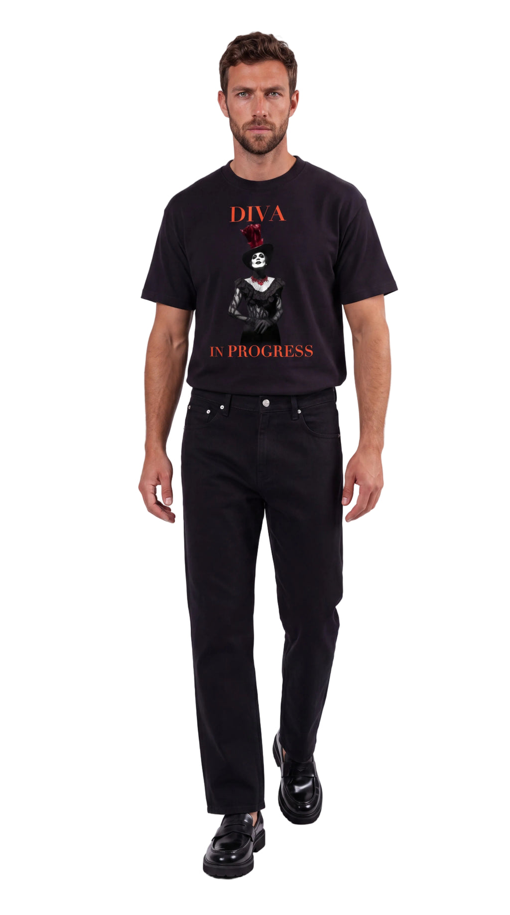 Unisex Heavyweight Oversized 100% Cotton Tee | DIVA IN PROGRESS