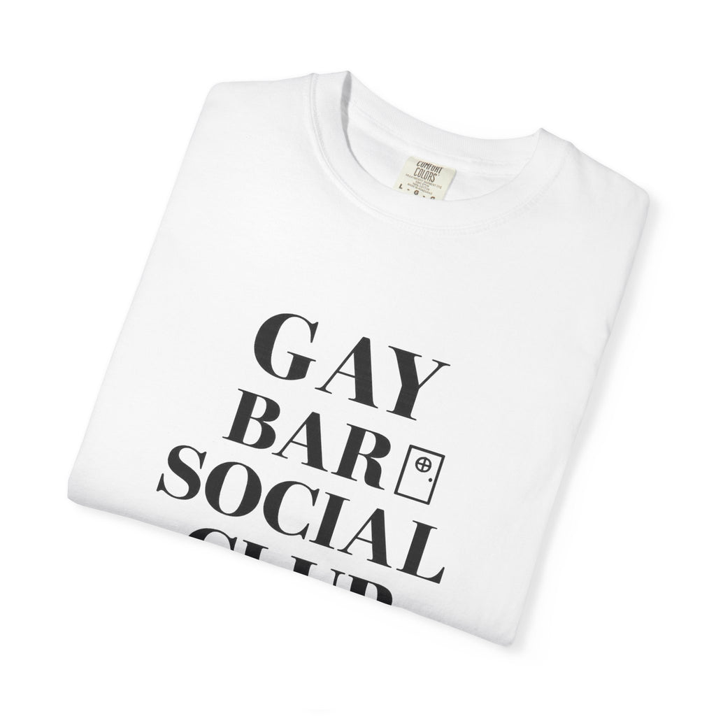 Crewneck Relaxed Fit Tee Shirt |GAY BAR SOCIAL CLUB | CONVERSATION COLLECTION